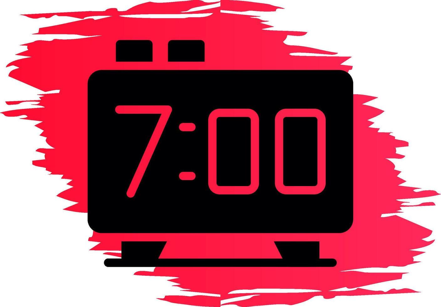 Alarm Clock Creative Icon Design vector