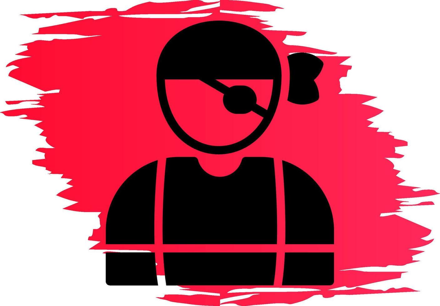 diseño de icono creativo pirata vector