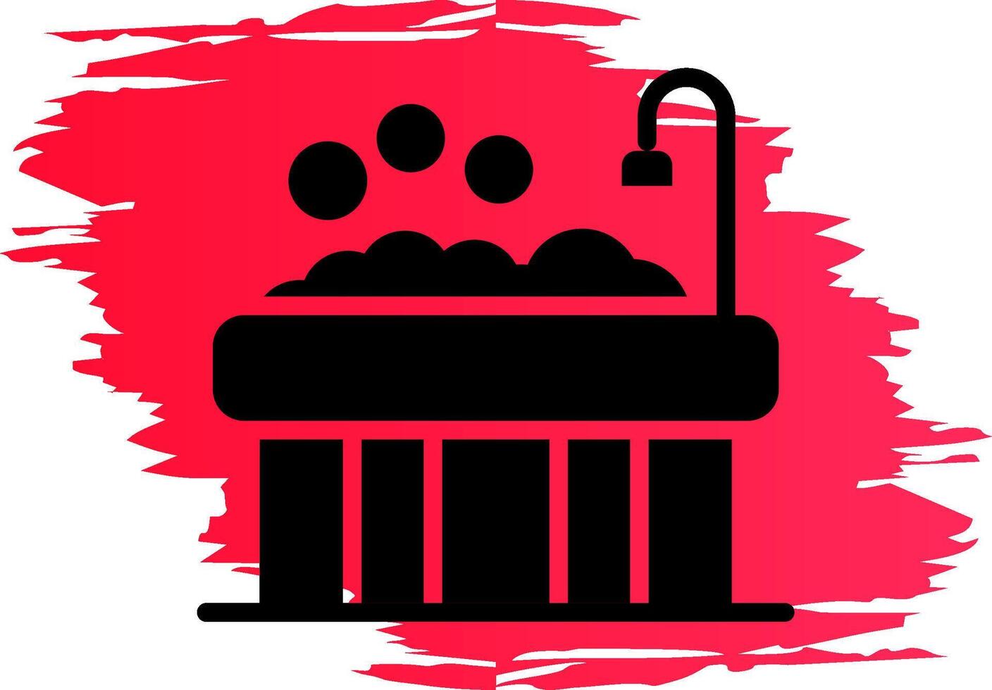 Bathtub Creative Icon Design vector