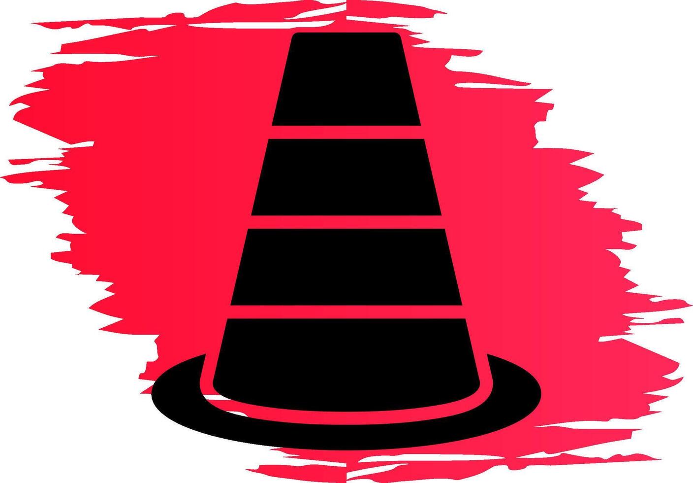 Traffic Cone Creative Icon Design vector