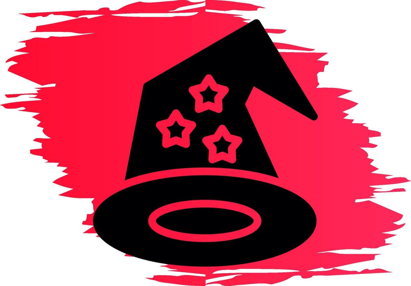 Wizard Hat Creative Icon Design vector