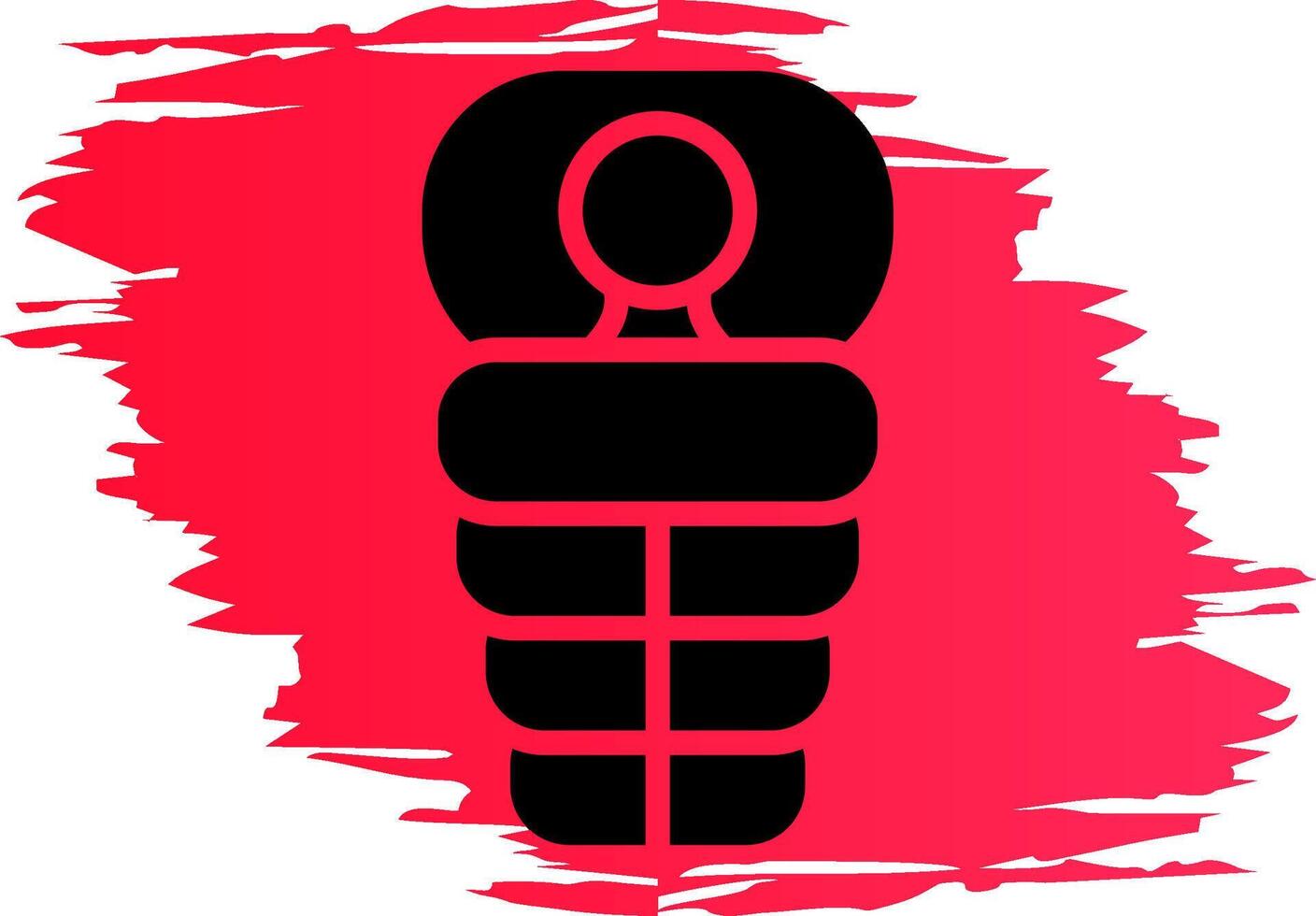 Sleeping Bag Creative Icon Design vector