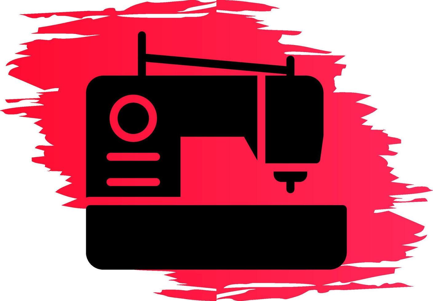 Sewing Machine Creative Icon Design vector