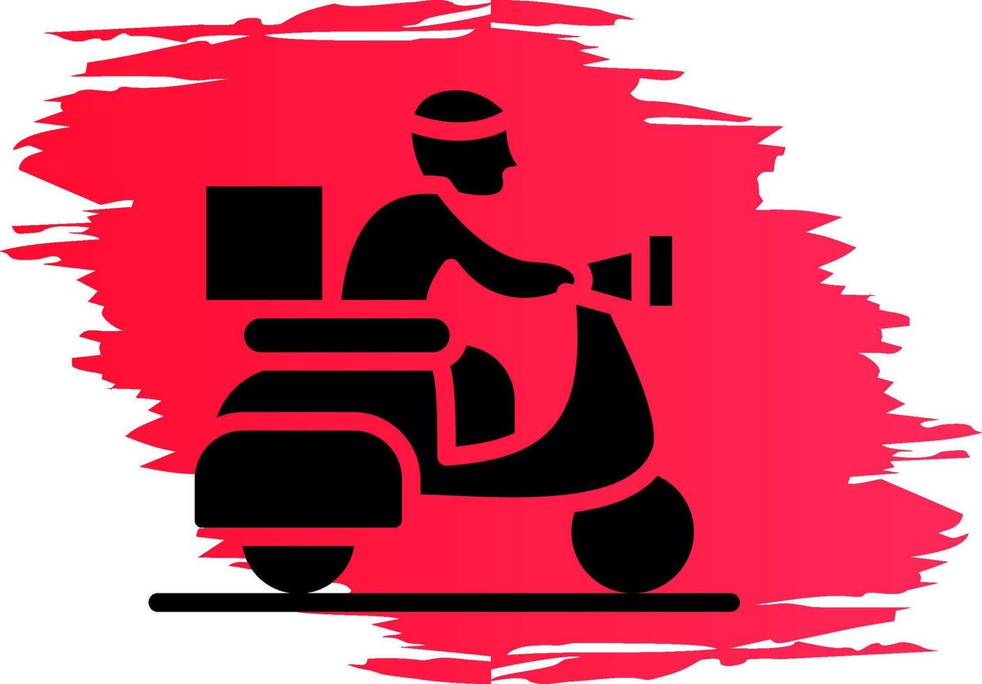 Delivery Bike Creative Icon Design vector