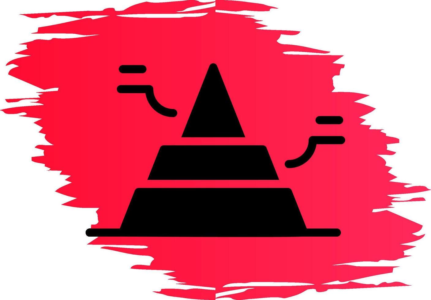 Basic Pyramid Creative Icon Design vector