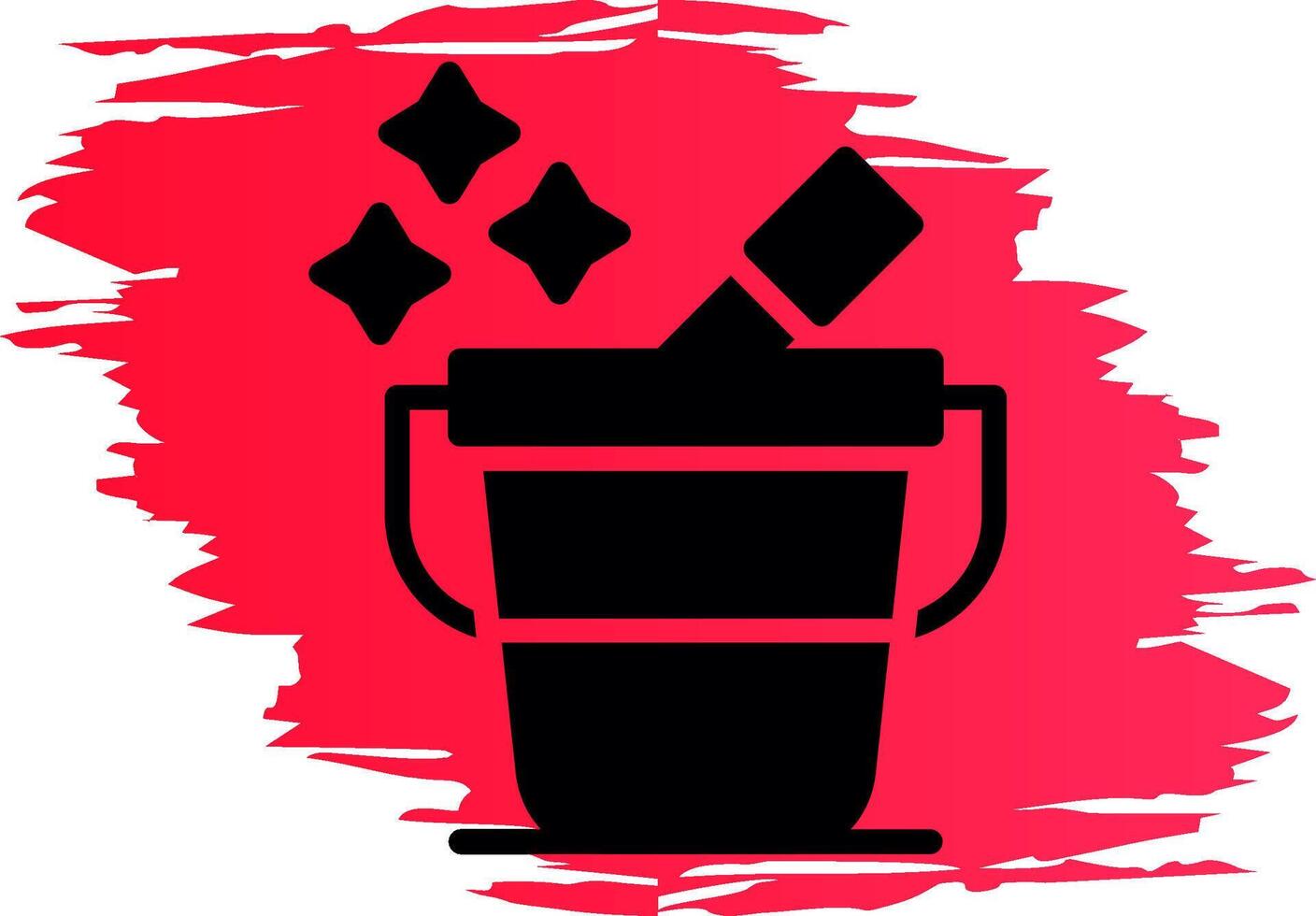 Bucket Creative Icon Design vector