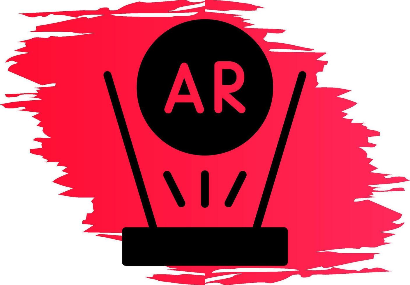 Augmented Reality Creative Icon Design vector