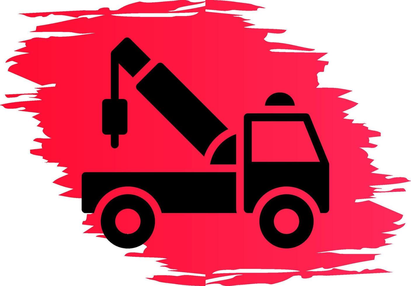 Tow Truck Creative Icon Design vector