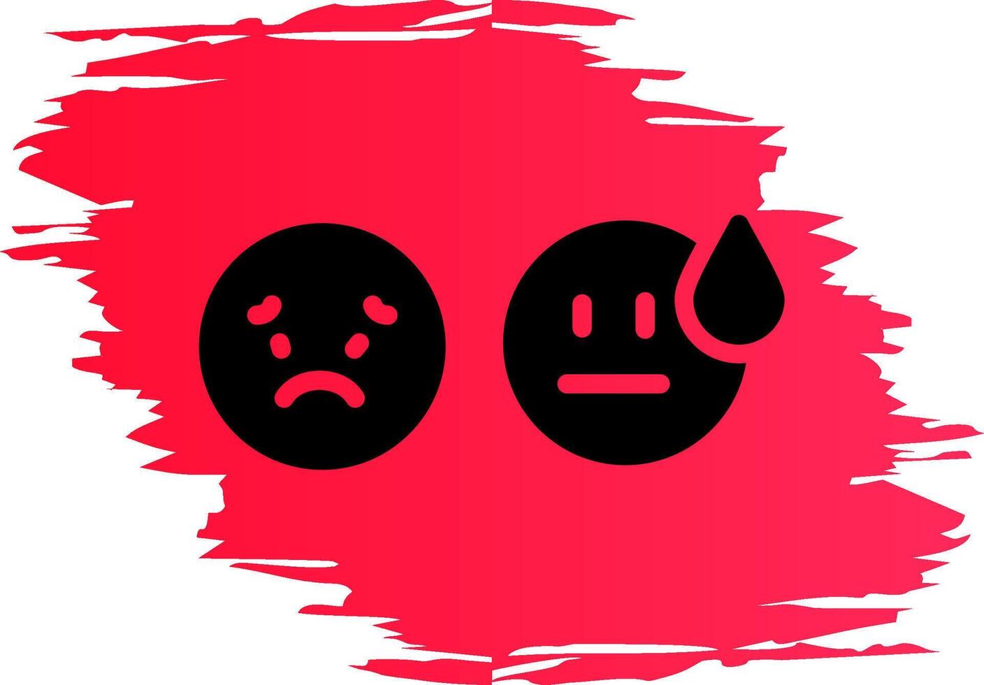 Basic Emotion Creative Icon Design vector