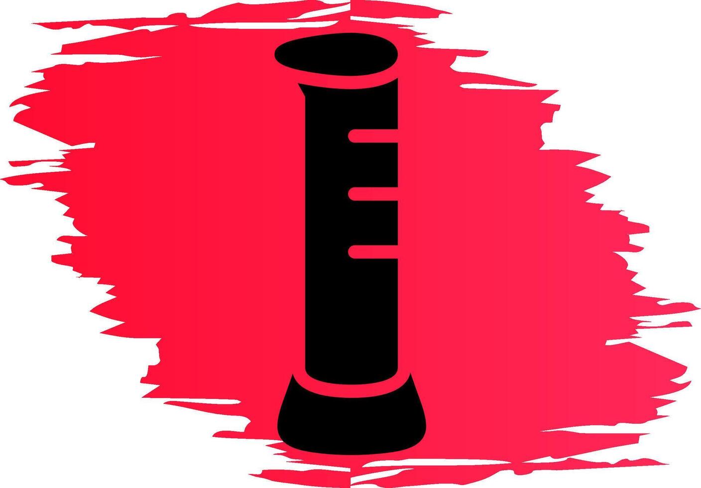 Graduated Cylinder Creative Icon Design vector