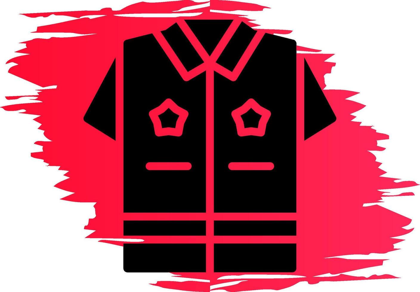 Police Uniform Creative Icon Design vector