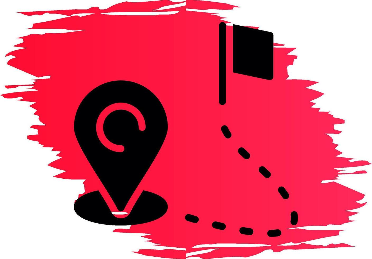 Route Creative Icon Design vector