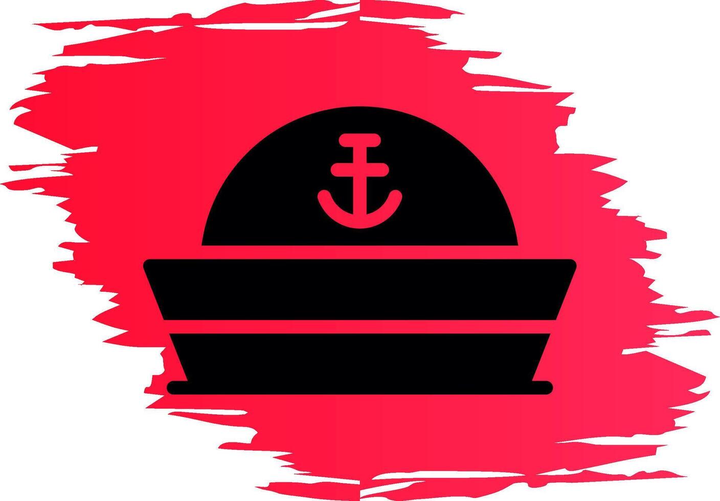 diseño de icono creativo de sombrero de marinero vector