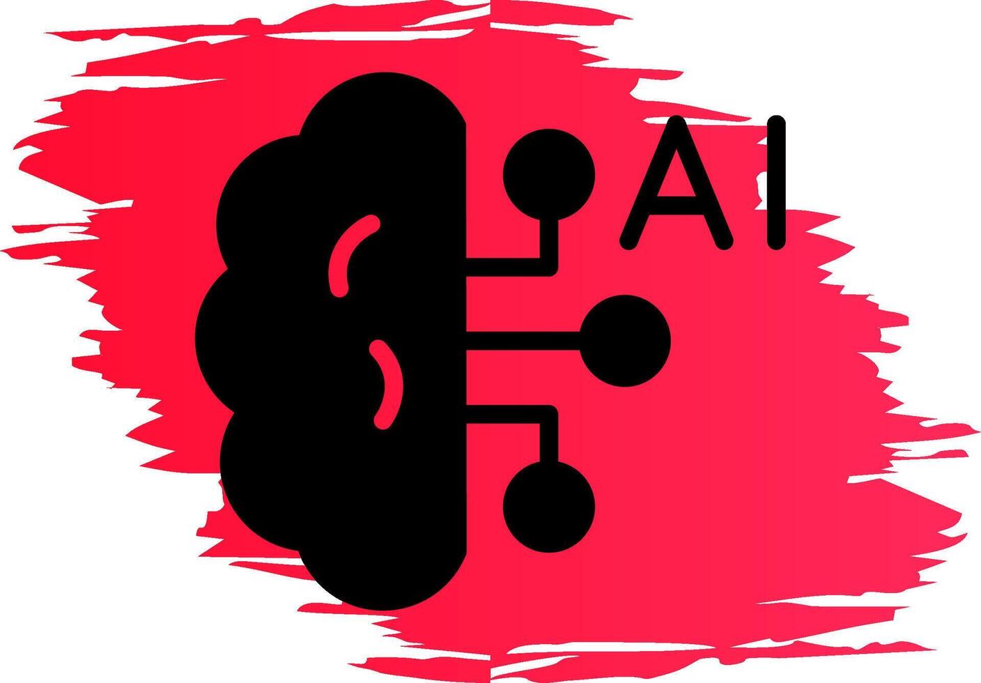 Artificial Intelligence Creative Icon Design vector