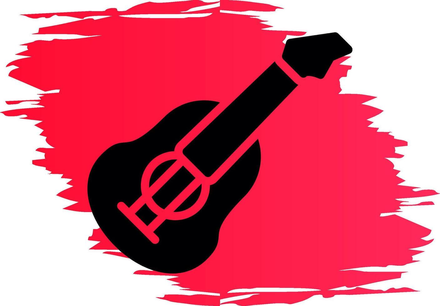 Guitar Creative Icon Design vector