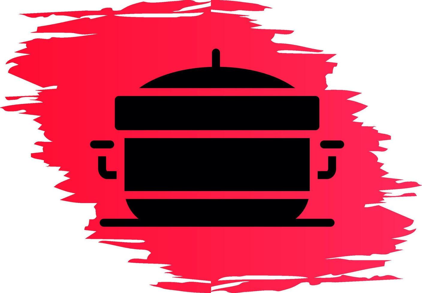 Cooking Pot Creative Icon Design vector