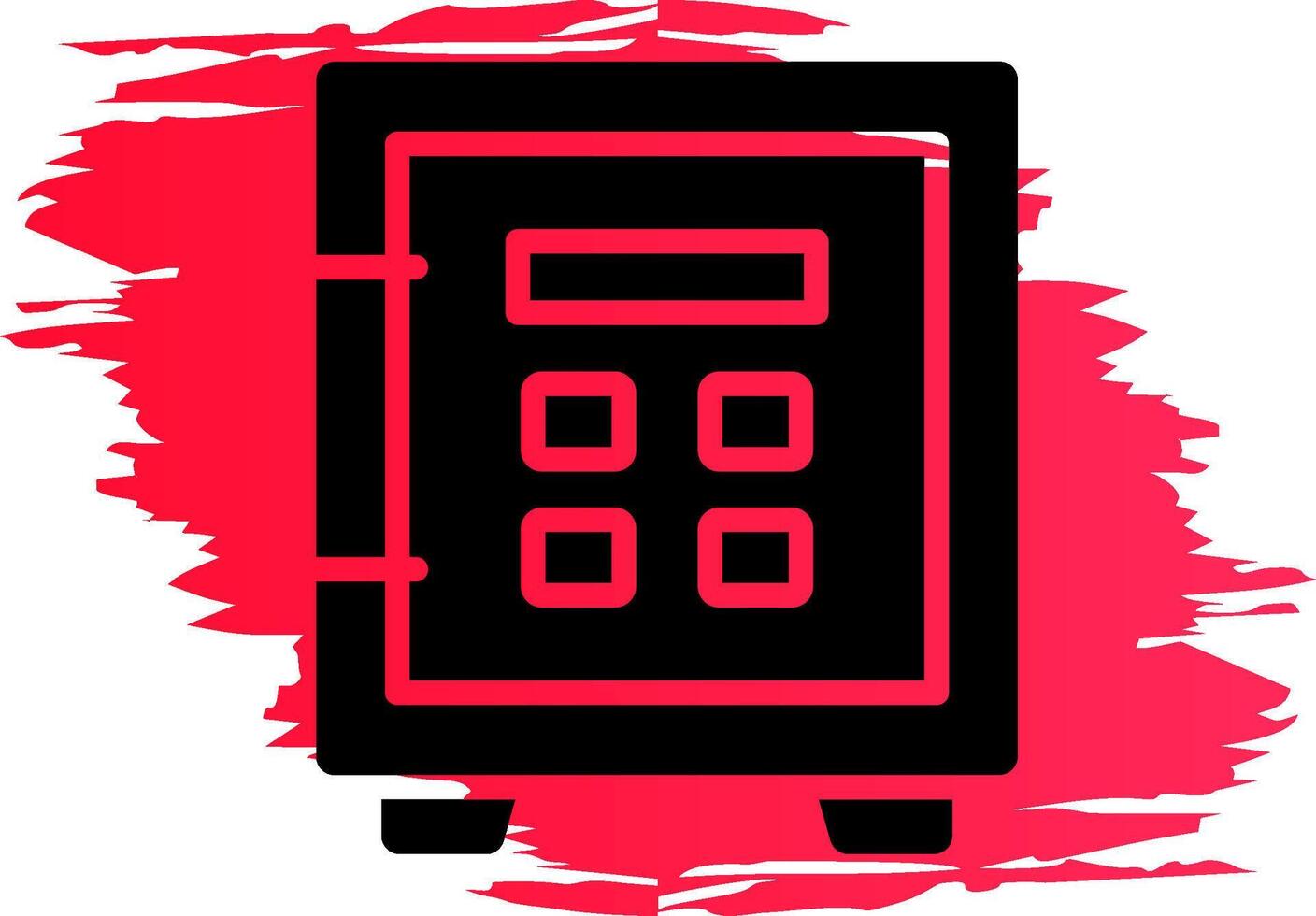 Safe Lock Creative Icon Design vector