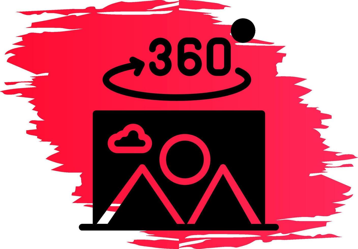 360 Degree Photo Creative Icon Design vector