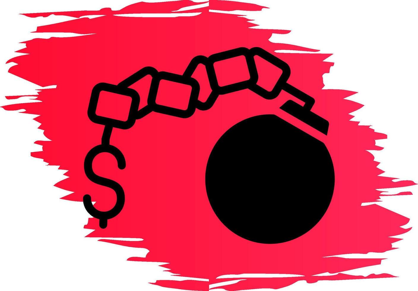 Debt Creative Icon Design vector