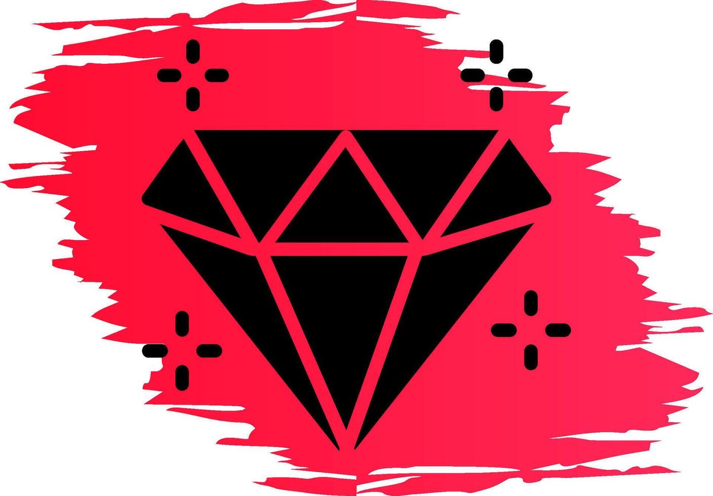 diseño de icono creativo de diamante vector