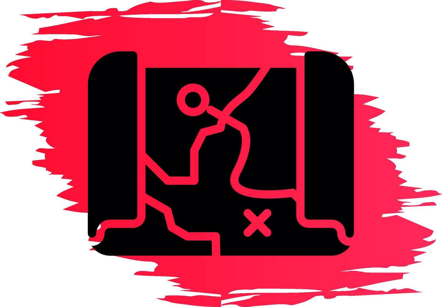 Treasure Map Creative Icon Design vector