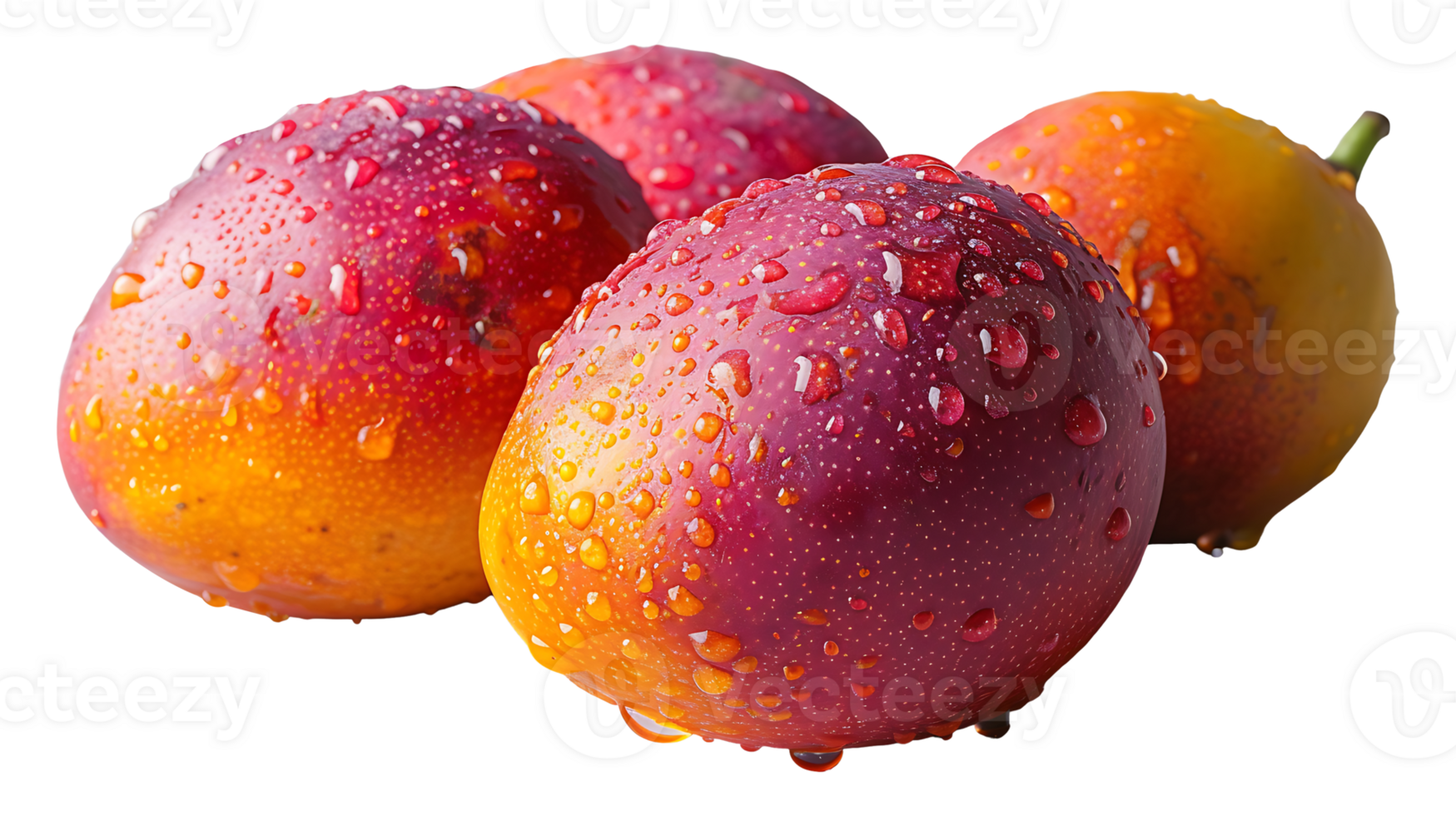 AI generated Fresh organic mango on a transparent background. Mango png