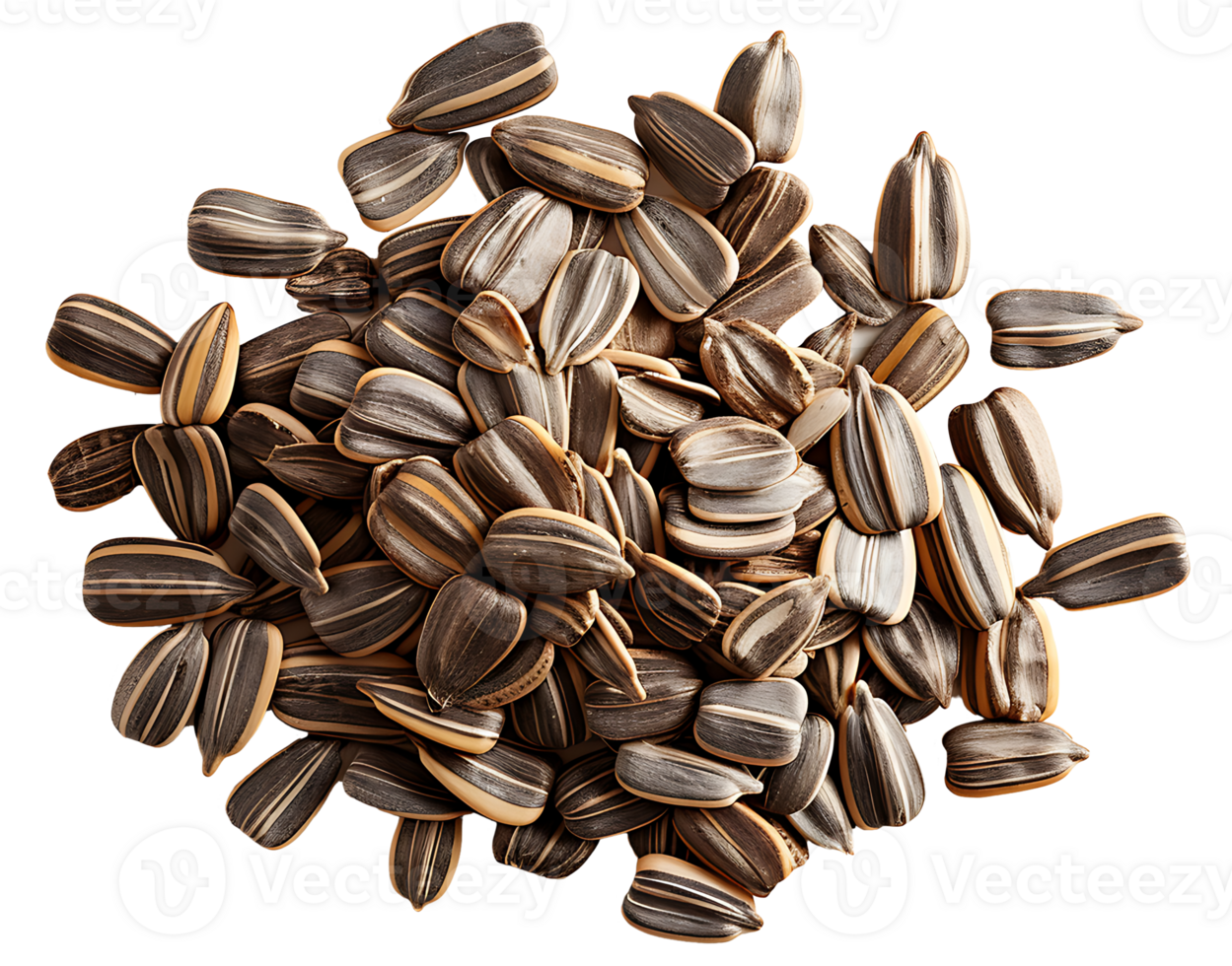AI generated Sunflower seeds on a transparent background png