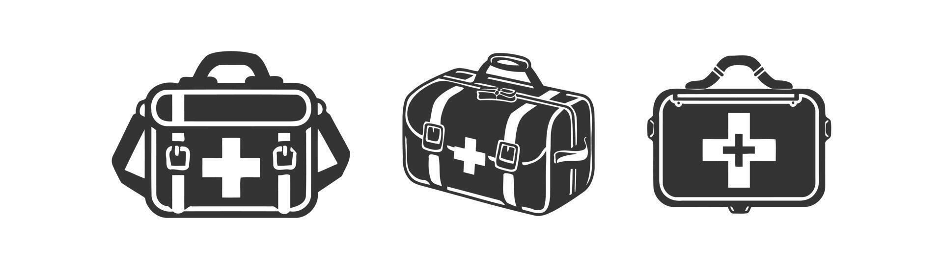 First aid icon set. Vector illustration design.
