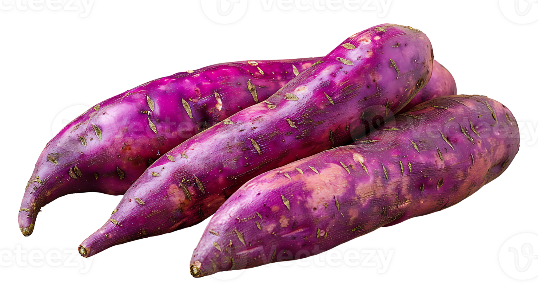 AI generated Fresh sweet potatoes on a transparent background png