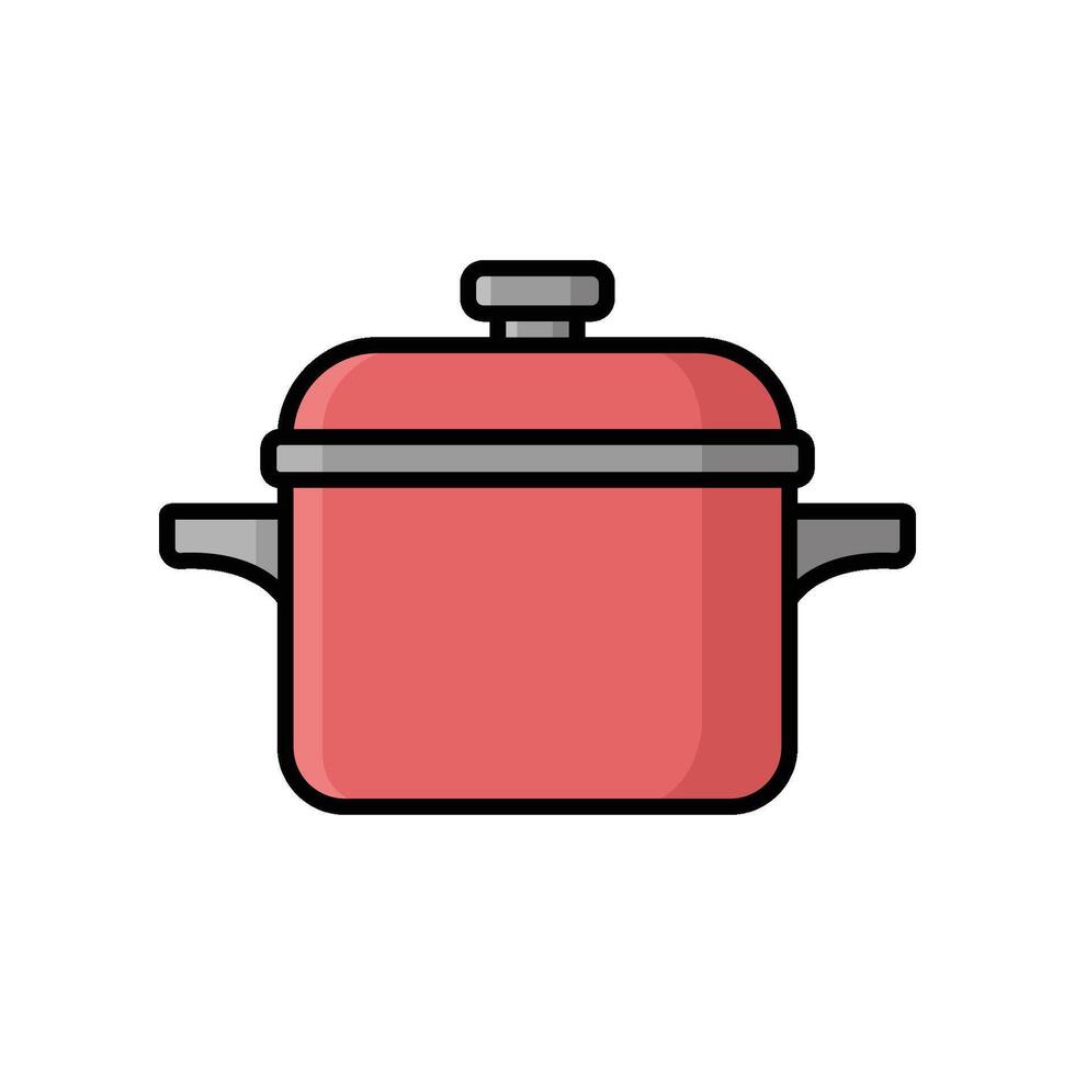 sauce pan icon vector design template simple and modern