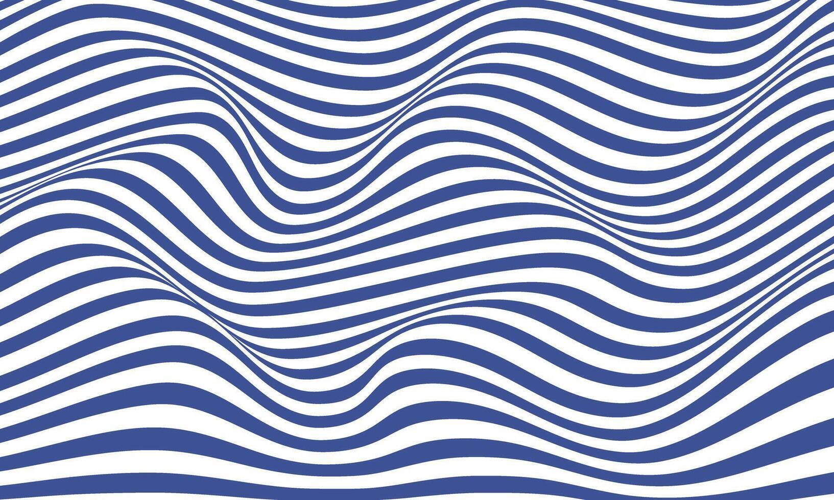 Abstract navy blue stripes optical art wave line background. vector