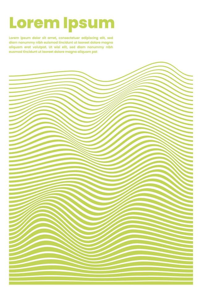 poster stripes optical art wave . Vector background illustration