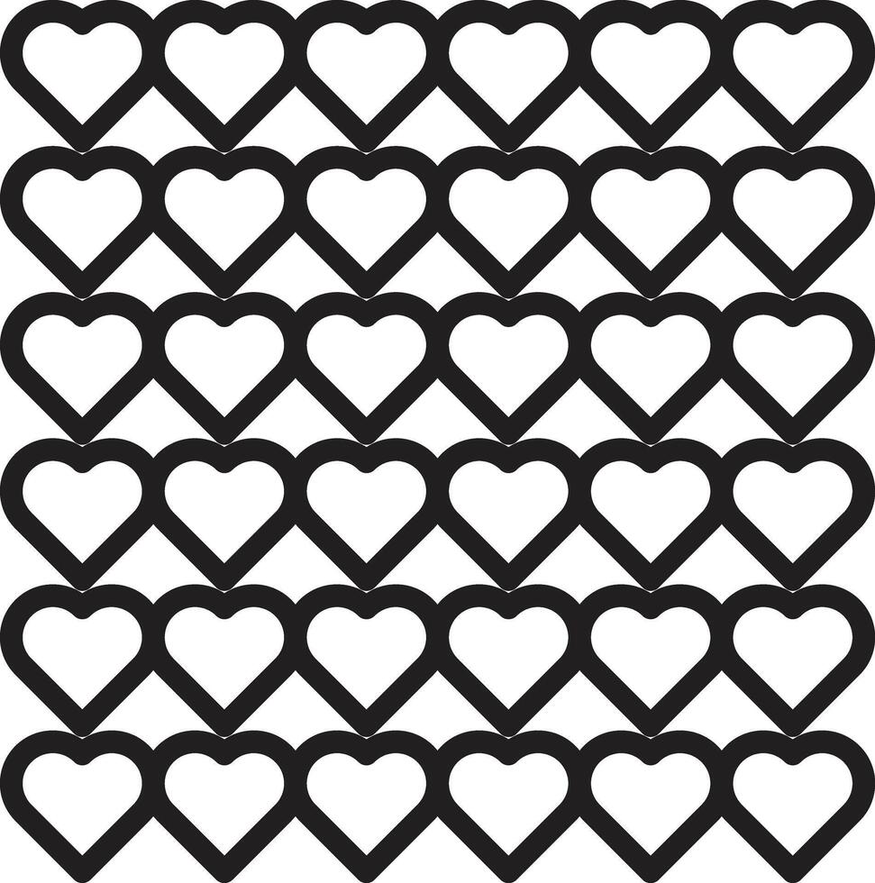 Heart Pattern Design Vector, Love Hearts Simple Pattern Background vector