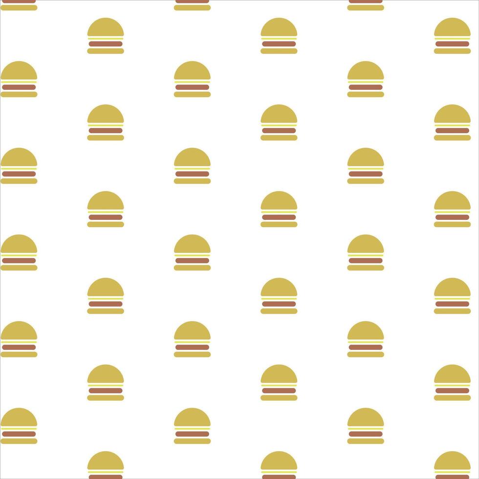 flat seamless pattern burger fast food vector eps