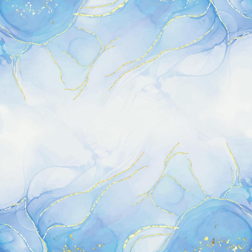 Abstract colorful background Alcohol ink colors and gold vector