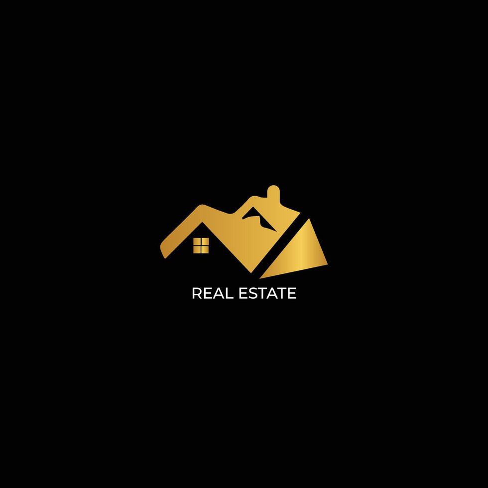 Free vector logo for real estate home solutions.