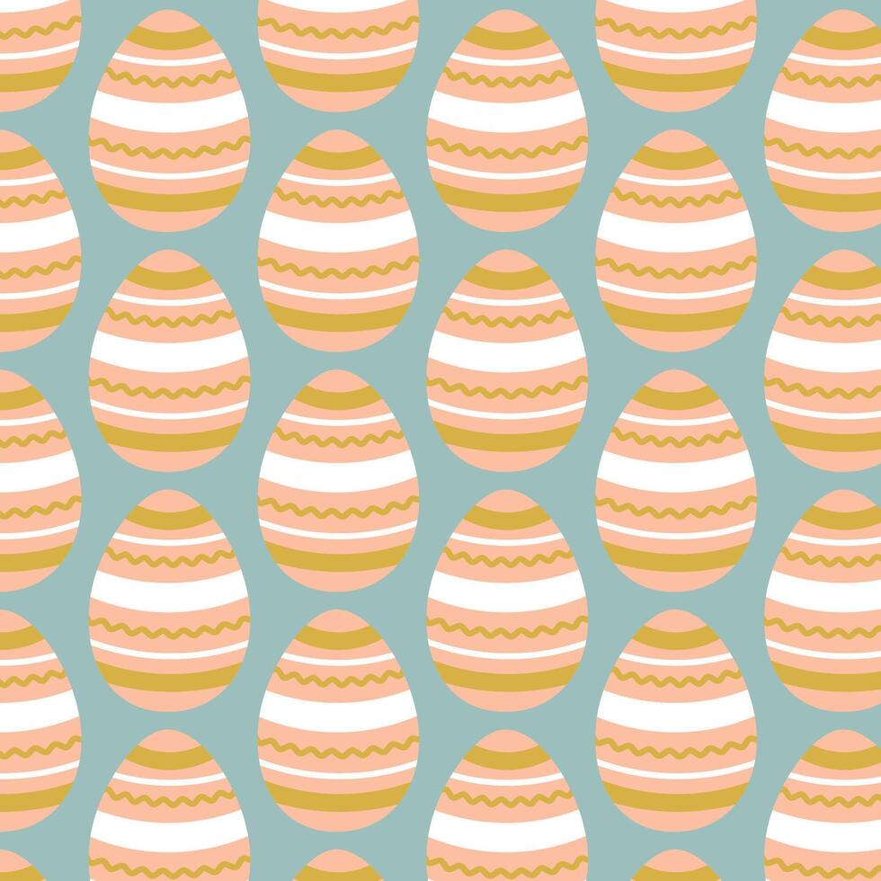 Easter eggs simple seamless pattern. Easter eggs, Easter symbol, decorative vector elements.