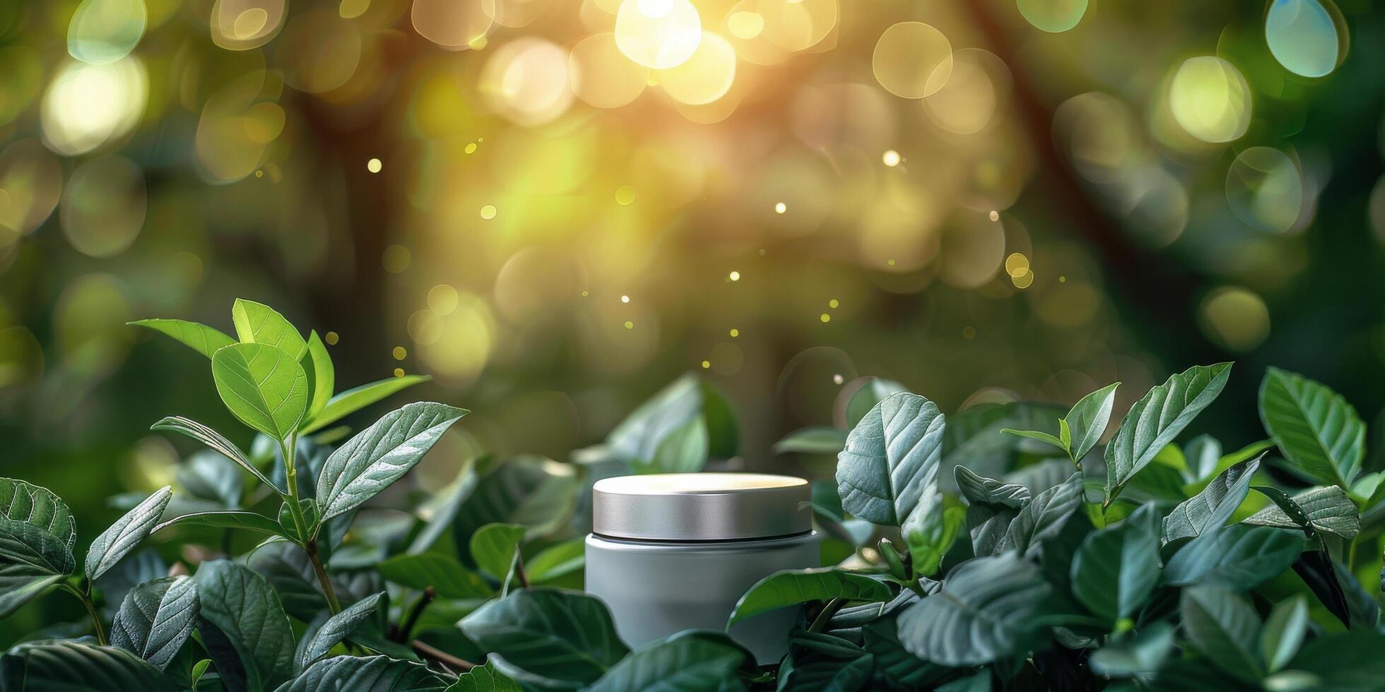AI generated Jar on Top of Lush Green Field photo