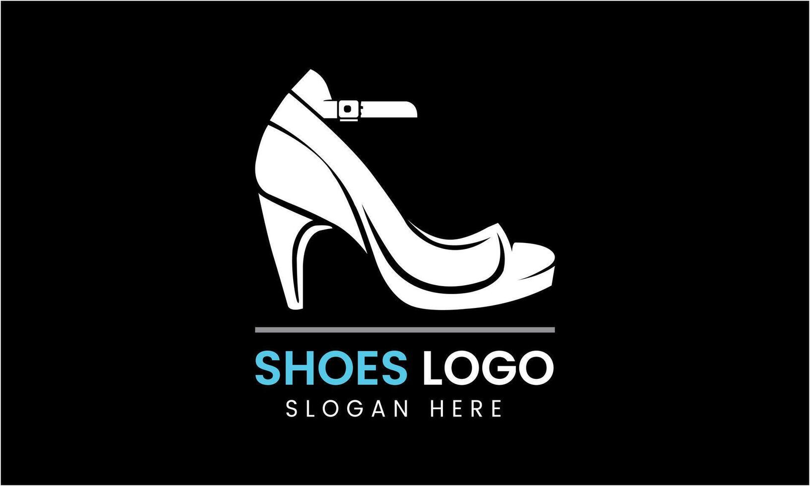 AI generated Ladies shoes vector design logo template