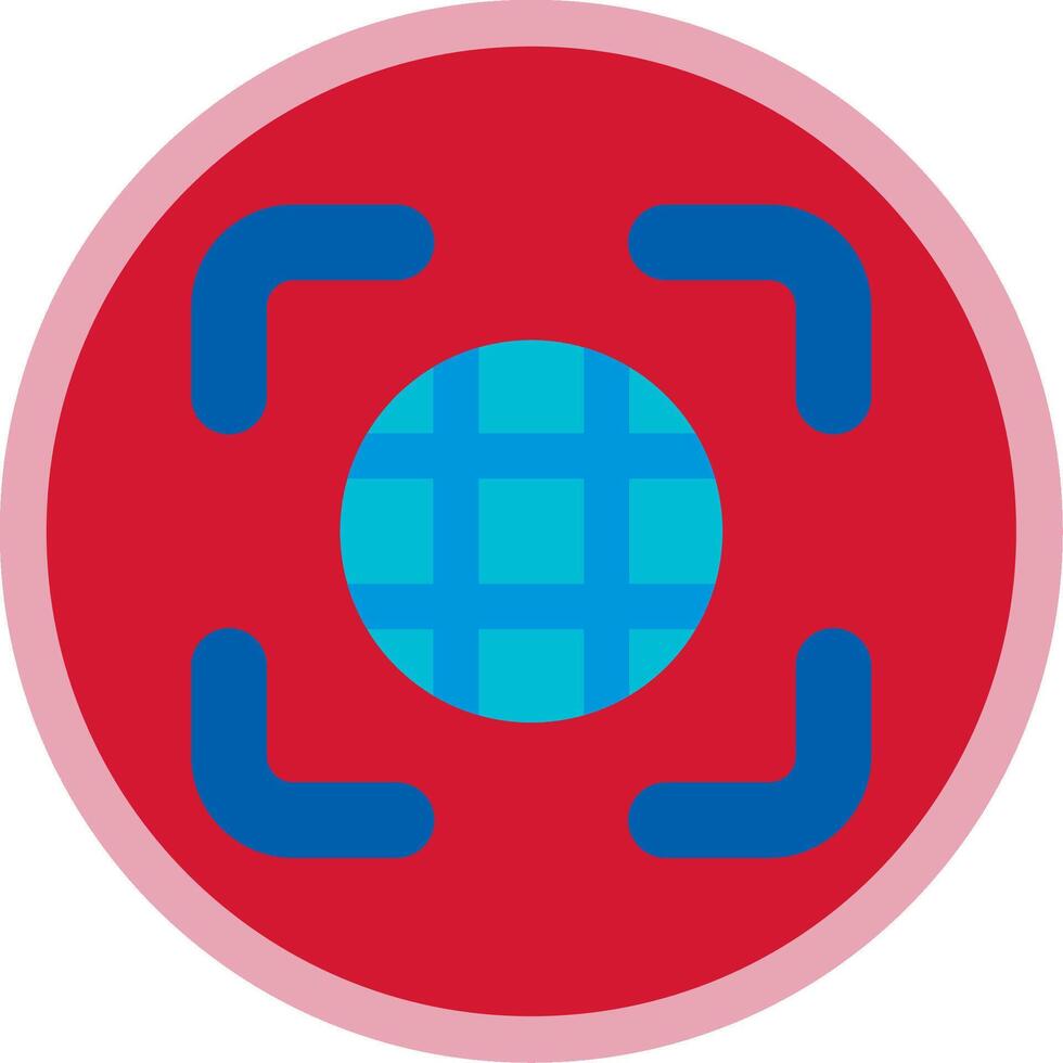 Show grid Flat Multi Circle Icon vector