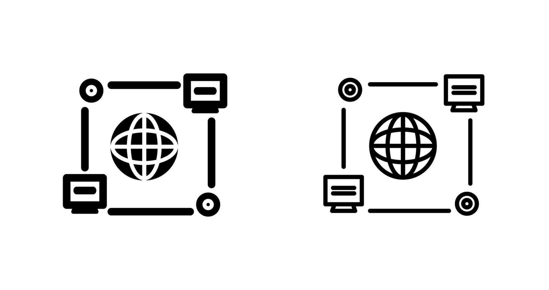 Computer Connection Vector Icon