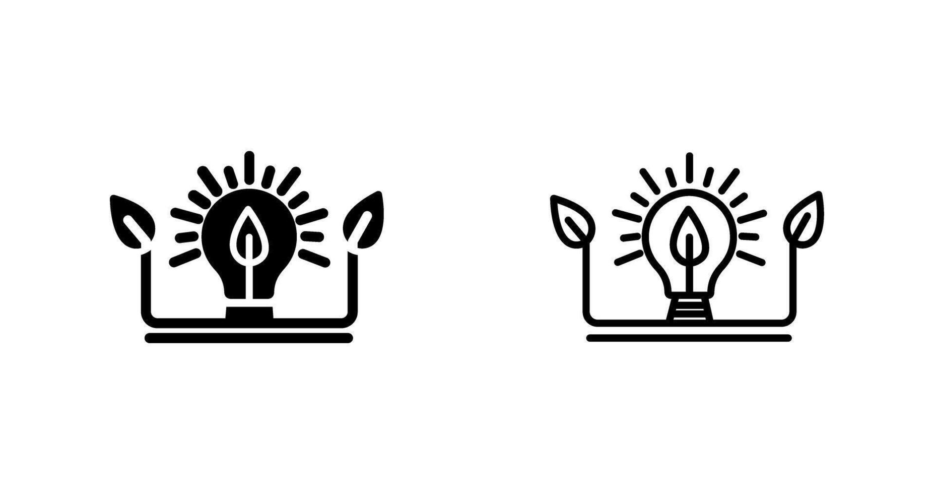 Ecology Bulb Vector Icon