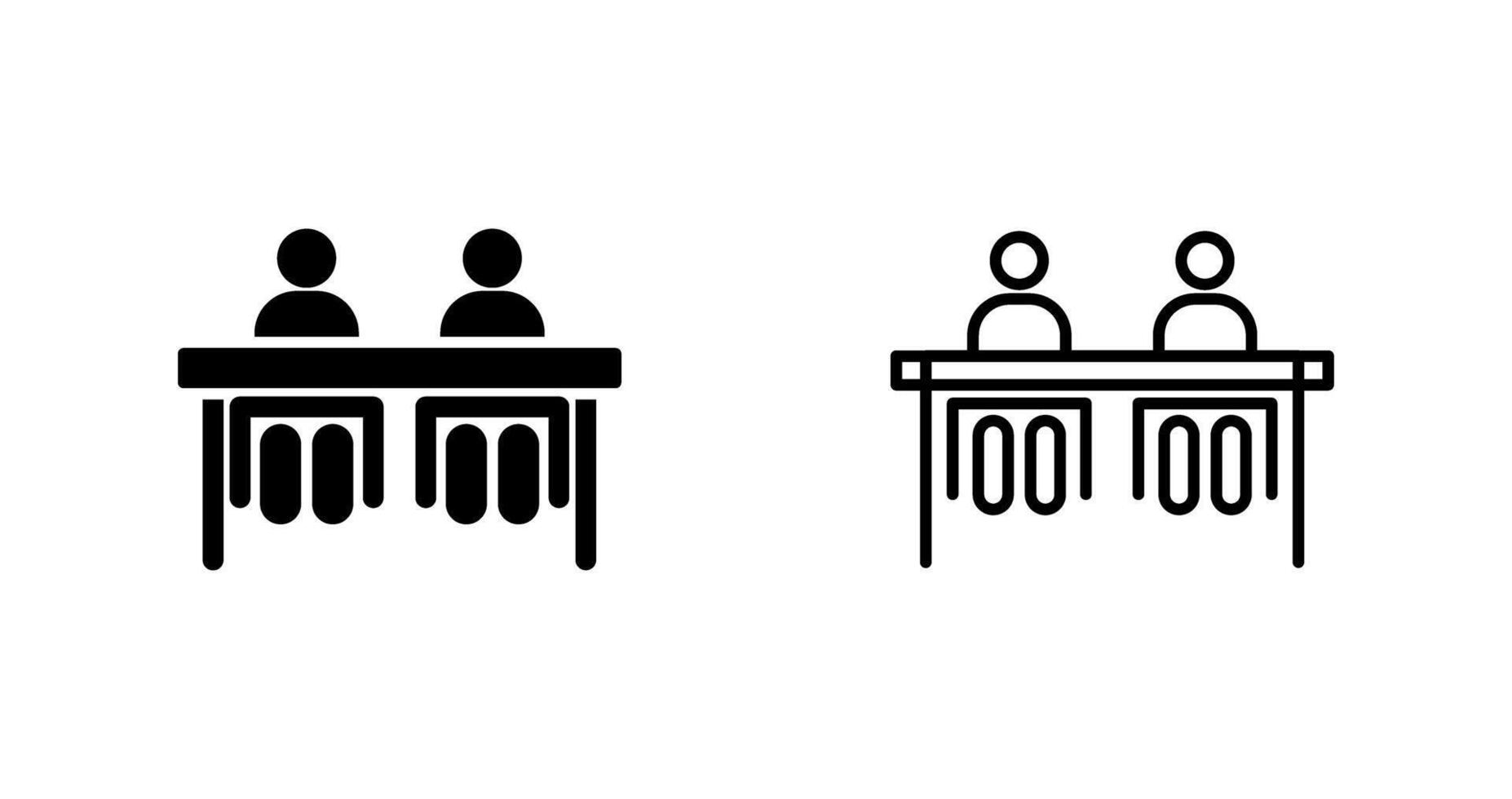 Student Sitting In Classroom Vector Icon