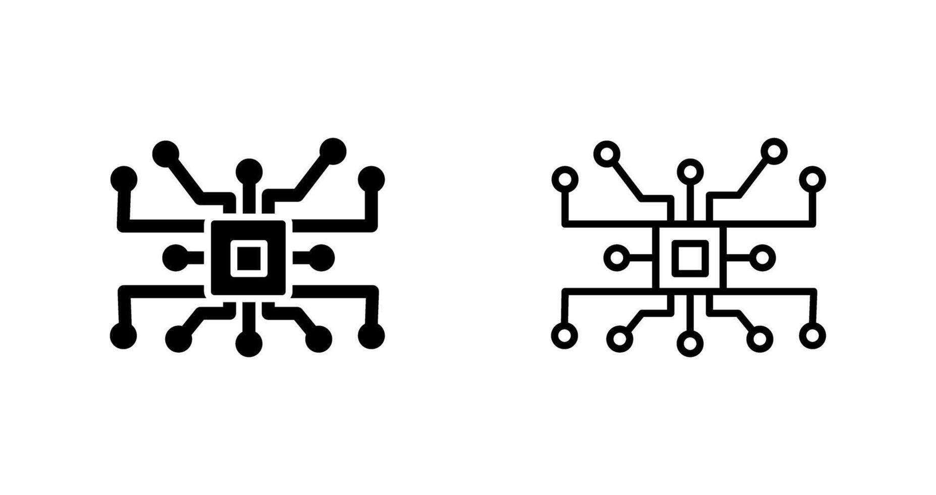 icono de vector de circuito