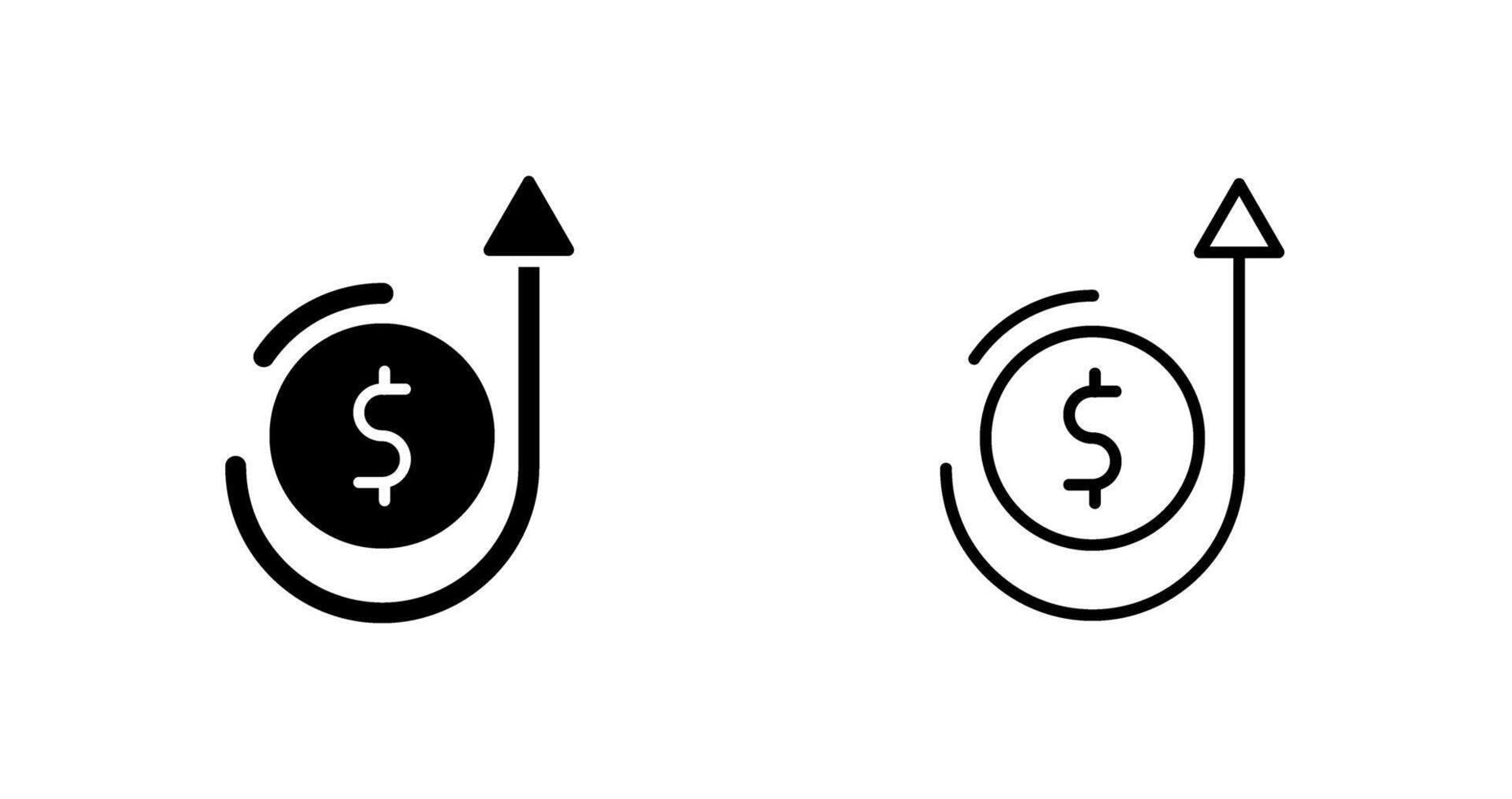 Money Growth Vector Icon