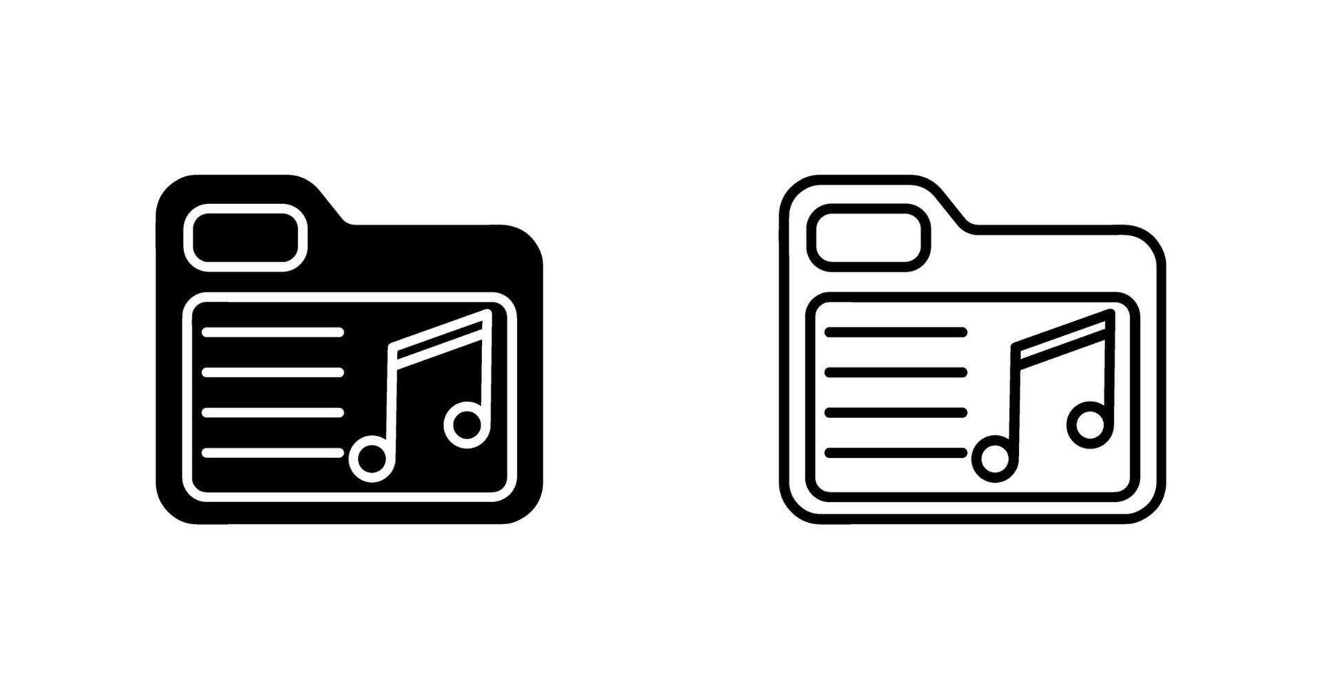 Music Folder Vector Icon