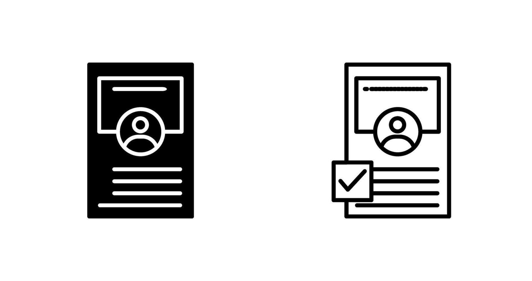 Profile Approve Vector Icon