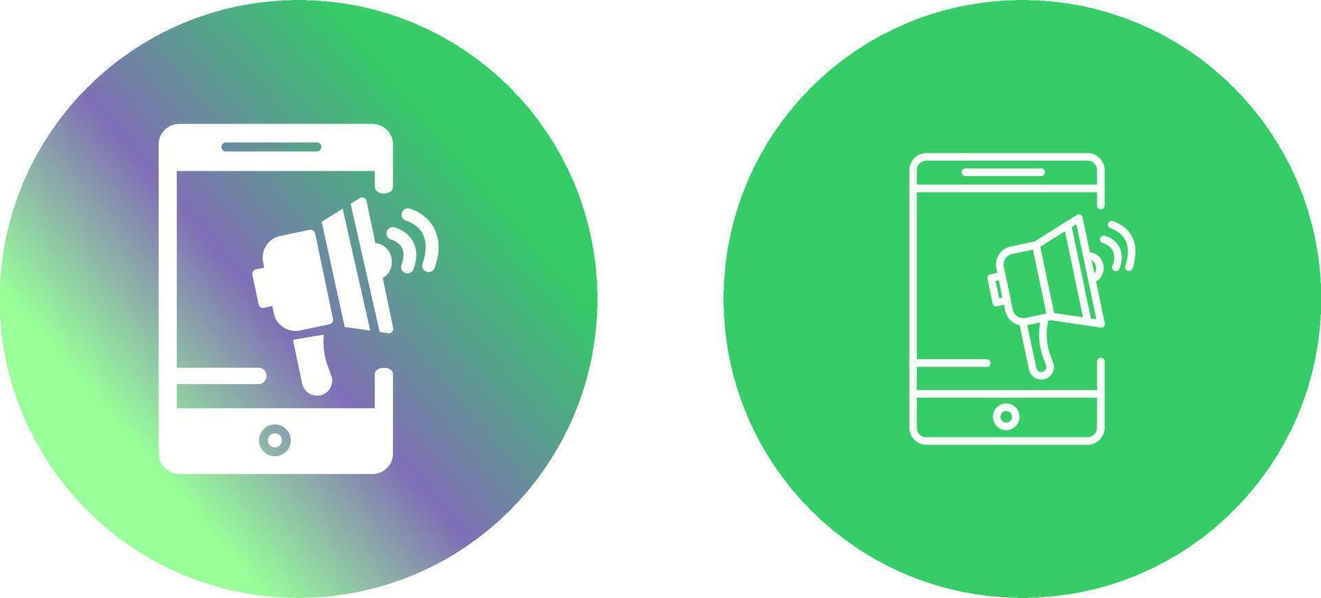 Mobile Advertising Vector Icon