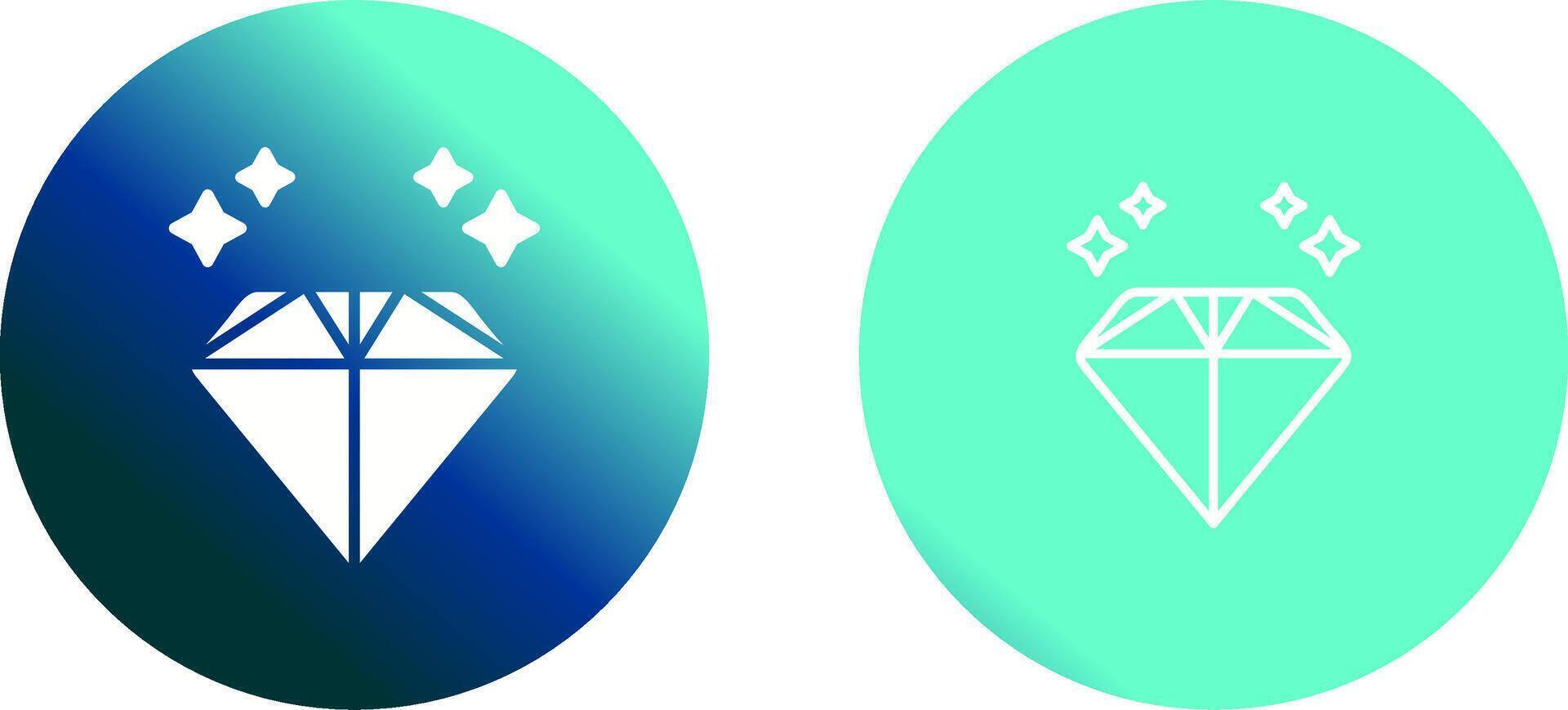 icono de vector de diamante