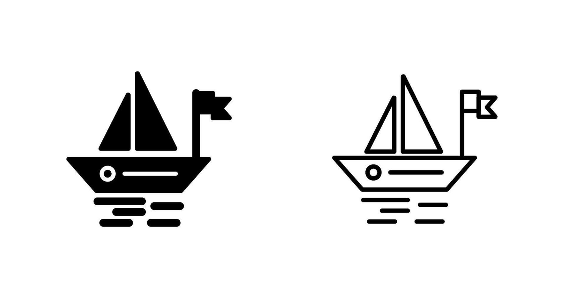 Small Boat Vector Icon